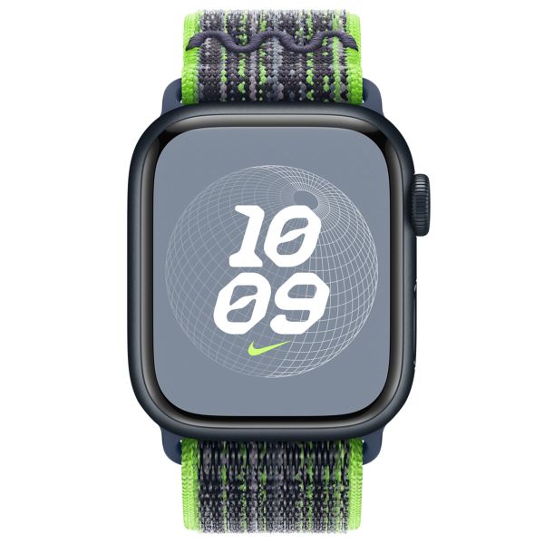 Apple Nike Sport Loop bracelet Apple Watch Series 1 á 9 / SE (38/40/41 mm) | Series 10 (42 mm) - Bright Green/Blue