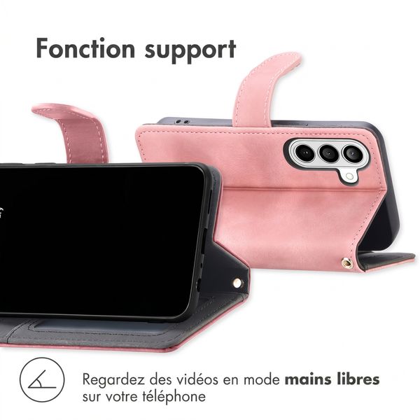 imoshion Etui de télephone portefeuille avec cordon Samsung Galaxy A27 (5G) - Rose