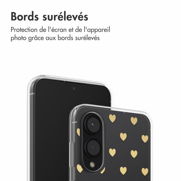 imoshion Coque Design Samsung Galaxy S25 Edge - Golden Hearts