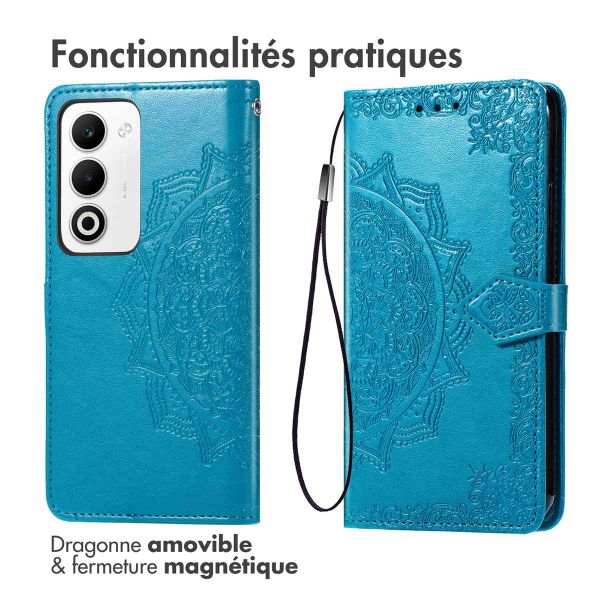 imoshion Etui de télephone Mandala Oppo A5 5G (2025) - Turquoise