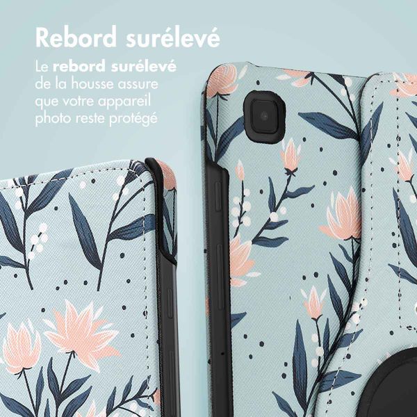 imoshion Coque tablette Design rotatif à 360° Samsung Galaxy Tab S6 Lite (2020/2022/2024) - Flowers