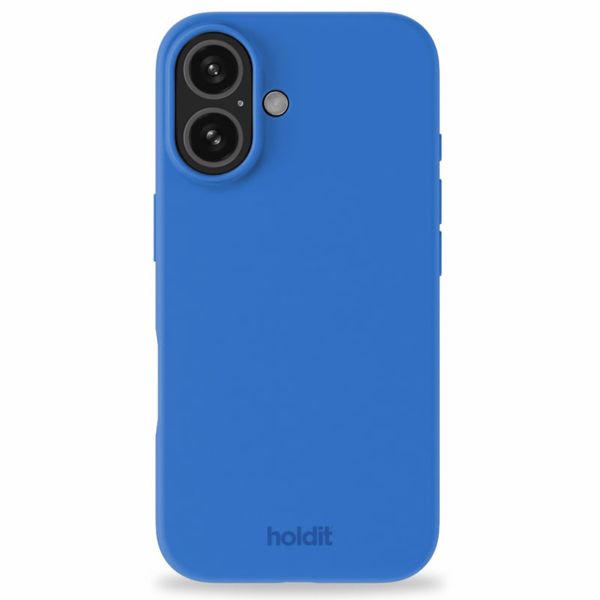 Holdit Coque Silicone iPhone 16 - Sky Blue