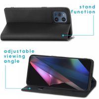 imoshion Étui de téléphone Slim Folio Oppo Find X3 Pro 5G - Noir