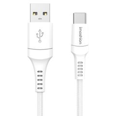 imoshion Braided USB-C vers câble USB-A - 0,25 mètre - Blanc