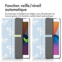 imoshion Coque tablette Design Trifold iPad 9 (2021) 10.2 pouces / iPad 8 (2020) 10.2 pouces / iPad 7 (2019) 10.2 pouces - Butterfly