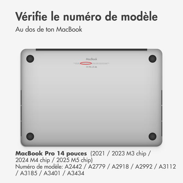 Accezz Protecteur d'écran magnétique Apple MacBook Pro 14 pouces (2021 / 2023 M3 chip / 2024 M4 chip / 2025 M5 chip)