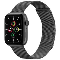 imoshion Bracelet magnétique milanais Apple Watch Series 1 - 11 / SE / Ultra (44/45/46/49 mm) - Taille S - Noir