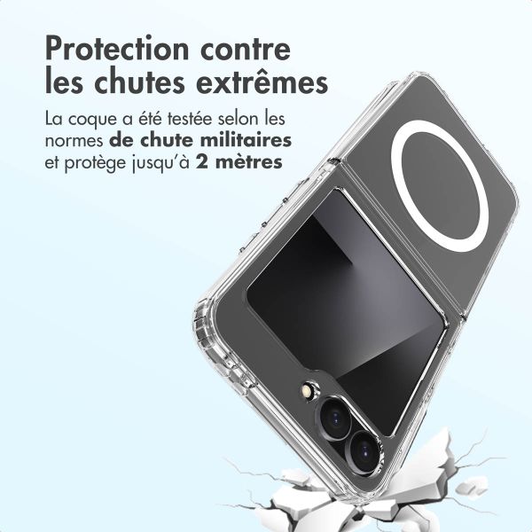 Accezz Coque Xtreme Impact Samsung Galaxy Z Flip 7 FE - Transparent