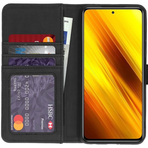 imoshion Étui de télephone portefeuille de luxe Xiaomi Poco X3 (Pro) - Bleu foncé