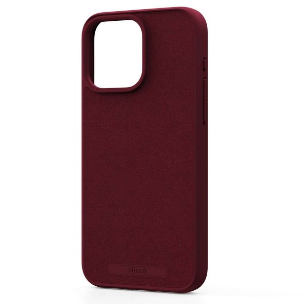 Njorð Collections Coque daim Comfort+ MagSafe iPhone 15 Pro Max - Red