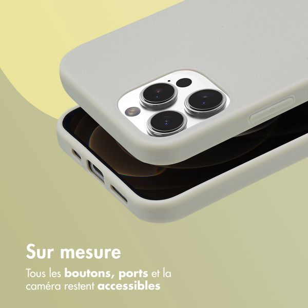 imoshion Coque Couleur Apple iPhone 12 (Pro) - Gris