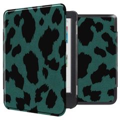 imoshion Design Slim Hard Sleepcover Kobo Clara Colour / Kobo Clara BW - Green Leopard