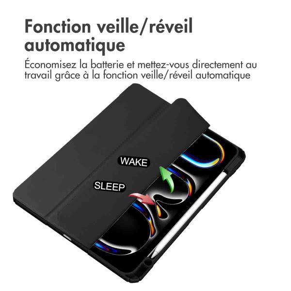 imoshion Coque tablette rigide Trifold Apple iPad Pro 13 (2024) M4 - Noir
