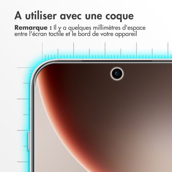 Accezz Protection d'écran en verre trempé Oppo Find X9