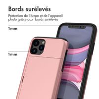 imoshion Coque arrière avec porte-cartes Apple iPhone 11 Pro - Rose Doré