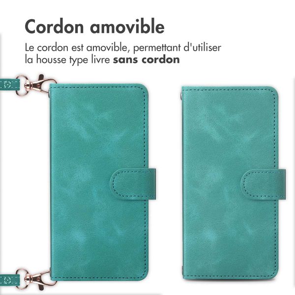 imoshion Etui de téléphone portefeuille avec cordon Google Pixel 8a - Turquoise