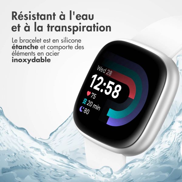 imoshion Bracelet silicone Fitbit Versa / Versa 2 / Versa Lite - Taille L - Blanc