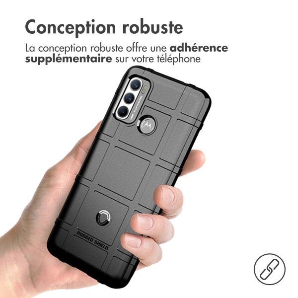 imoshion Coque Arrière Rugged Shield Motorola Moto G60 - Noir