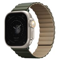 Uniq Bracelet double face Revix Apple Watch Series 1 á 10 / SE / Ultra (2) (44/45/46/49 mm) - Moss Green / Tan