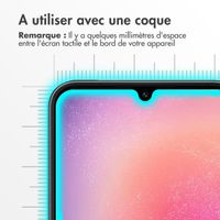 Accezz Protection d'écran en verre trempé Samsung Galaxy A25 (5G) - Transparent