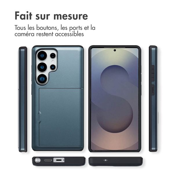 imoshion Coque arrière avec porte-cartes Samsung Galaxy S25 Ultra - Bleu foncé