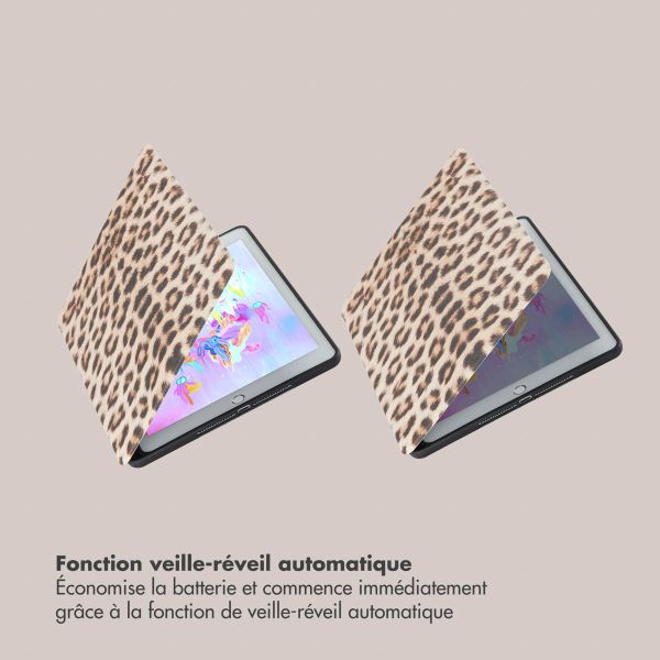 Selencia Coque tablette Vivid Apple iPad 6 (2018) 9.7 pouces / iPad 5 (2017) 9.7 pouces - Wild Leo