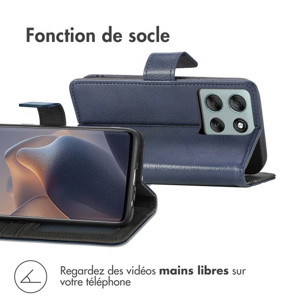 imoshion Étui de télephone portefeuille Motorola Moto G86 Power - Bleu foncé