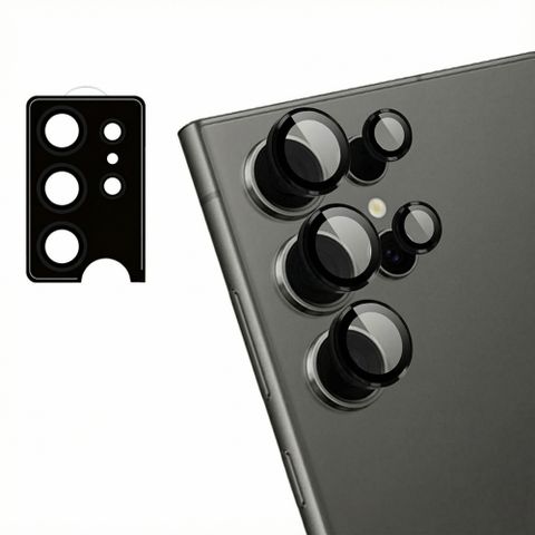 imoshion Lot de 2 protections d'objectif de caméra Samsung Galaxy S24 Ultra - Noir