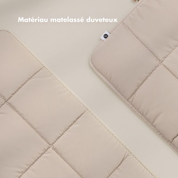 Selencia Pochette ordinateur Puffy 15-16 pouces - Beige