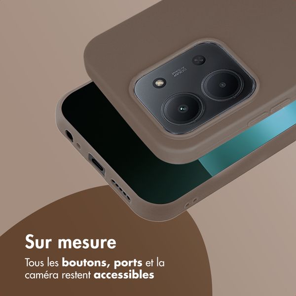 imoshion Coque Couleur Xiaomi Redmi 15C (5G) - Marron