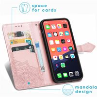 imoshion Etui de téléphone portefeuille Mandala iPhone 13 Pro - Rose or