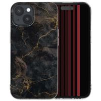 imoshion Coque Design Apple iPhone 15 - Black Marble Transparent