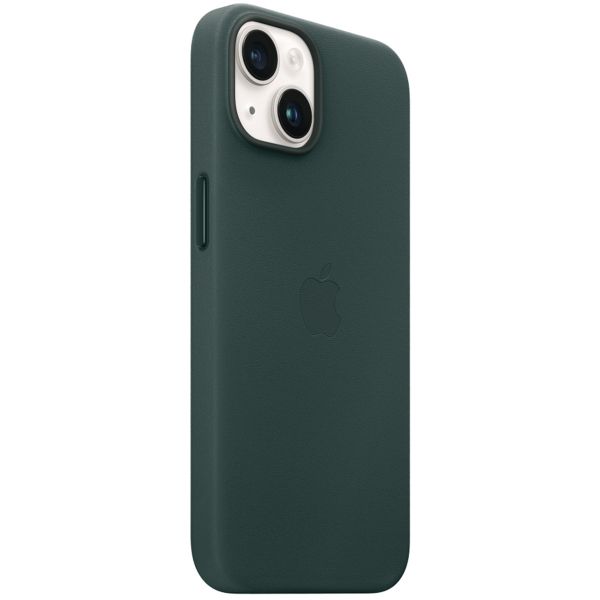 Apple Coque Leather MagSafe iPhone 14 - Forest Green