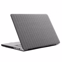 Selencia Coque tissée Apple MacBook Pro 14 pouces (2021 / 2023 M3 chip / 2024 M4 chip) - A2442 / A2779 / A2918 / A3112 / A3185 / A3401 - Gris