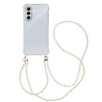 imoshion Coque avec dragonne + ﻿bracelet - Perles Samsung Galaxy A56 - Transparent