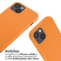 imoshion Coque en silicone avec cordon Apple iPhone 13 - Orange