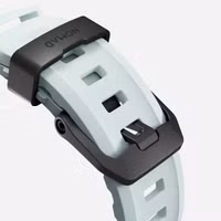 Nomad Bracelet Rocky Point Apple Watch Series 1 t/m 11 / SE / Ultra (44/45/46/49 mm) - Icy Blue Glow Black