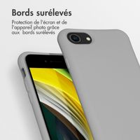 imoshion Coque de couleur avec cordon amovible Apple iPhone SE (2022 / 2020) / 8 / 7 - Gris