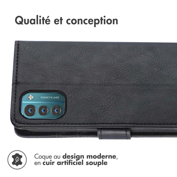 imoshion Étui de téléphone portefeuille Luxe Nokia G11 / G21 - Noir