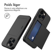 imoshion Coque arrière avec porte-cartes Apple iPhone 15 Pro Max - Noir
