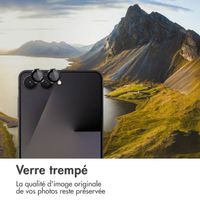 imoshion Protection Caméra en verre trempé 2 Pack Samsung Galaxy Z Flip 7 - Noir