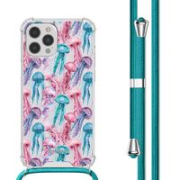 imoshion Coque Design avec cordon iPhone 12 Pro Max - Jellyfish Watercolor