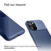 imoshion Coque silicone Carbon iPhone 11 Pro - Bleu