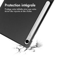 imoshion Coque tablette Trifold Samsung Galaxy Tab S9 11.0 pouces / Tab S10 FE / S9 FE 10.9 pouces - Noir