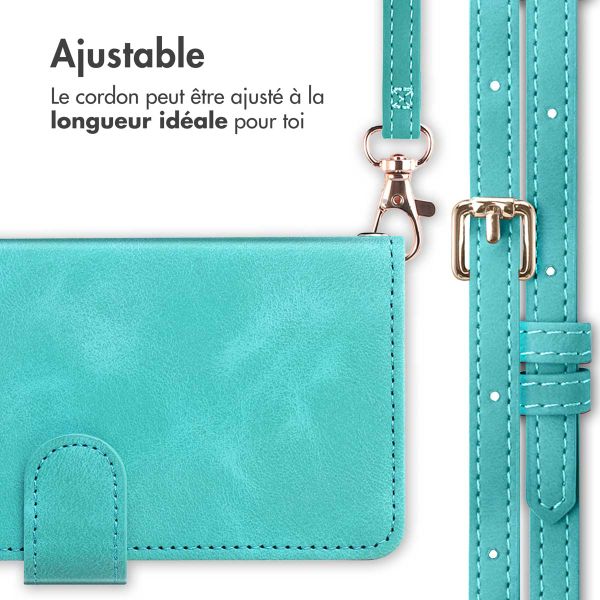 imoshion Etui de télephone portefeuille avec cordon Xiaomi 15T Pro - Turquoise