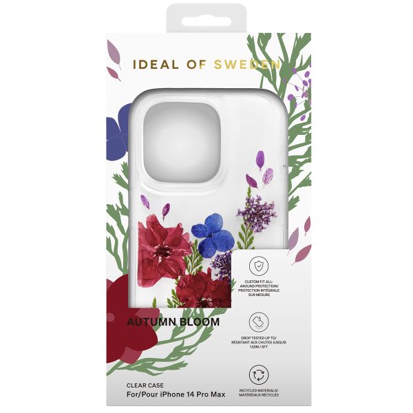 iDeal of Sweden Coque Clear iPhone 14 Pro Max - Autumn Bloom