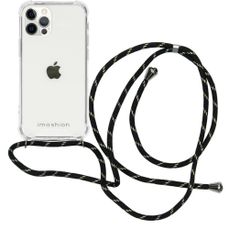 imoshion Coque avec dragonne Apple iPhone 12 (Pro) - Noir & Doré