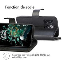 imoshion Étui de téléphone portefeuille Luxe OnePlus 10T - Noir