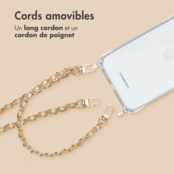 imoshion Ensemble de cordons de téléphone en cuir PU – Champagne