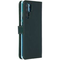 Selencia Étui portefeuille en cuir véritable Huawei P30 Pro - Vert